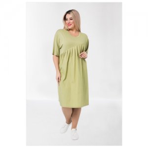 Платье женское светло-зеленое 1063 Luxury Plus. Цвет: зеленый
