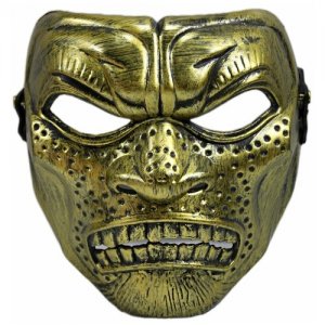 Карнавальная маска Бессмертного 300 спартанцев бронзовая Нет бренда