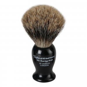 Black Pure Badger Shaving Brush (Medium) Taylor of Old Bond Street