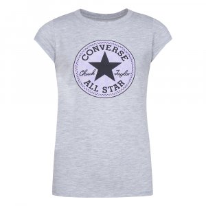 Подростковая футболка Converse. Цвет: серый
