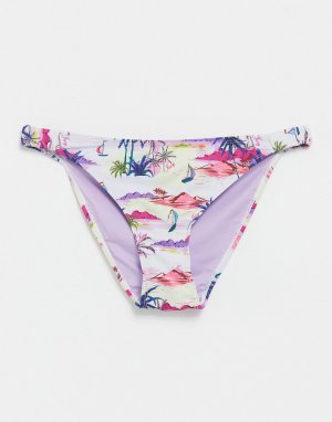 Пляжные плавки-бикини с пальмовым принтом Venice-Многоцветный Juicy Couture