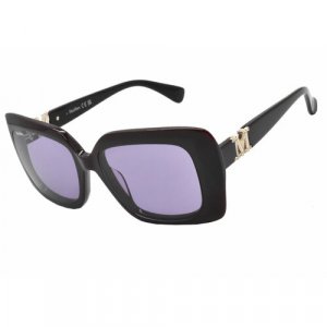 Солнцезащитные очки MM0030, фиолетовый, бордовый Max Mara. Цвет: черный/красный/фиолетовый/бордовый/красный-черный