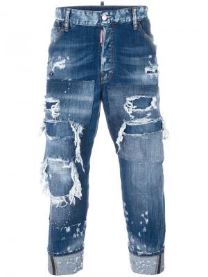 Рваные джинсы Work Wear Dsquared2. Цвет: синий
