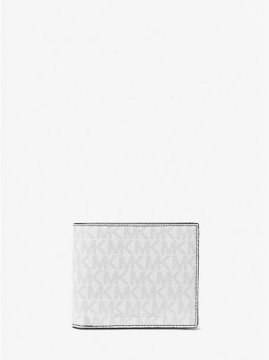 Складной кошелек с логотипом Greyson и карманом для монет , белый Michael Kors Mens