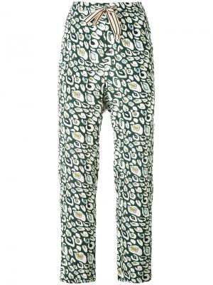 Зауженные брюки Vael Bellerose. Цвет: зелёный
