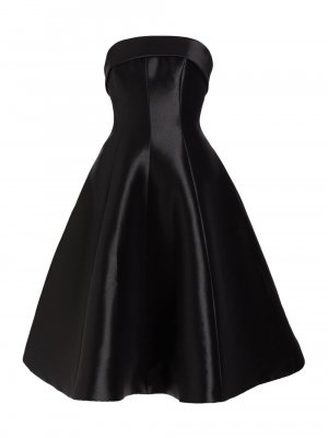 Платье трапециевидной формы без бретелек Mikado , черный Amsale