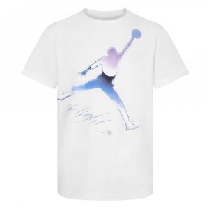 Подростковая футболка Jumpman Flight Chrome Short-Sleeve Tee Jordan. Цвет: белый