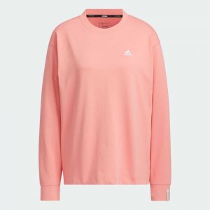 Лонгслив Essentials Plus Small Logo, розовый Adidas