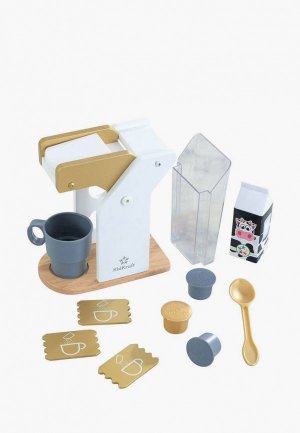 Набор игровой KidKraft техника для кухни Кофемашина Золото, 10 предмета в наборе. Цвет: разноцветный