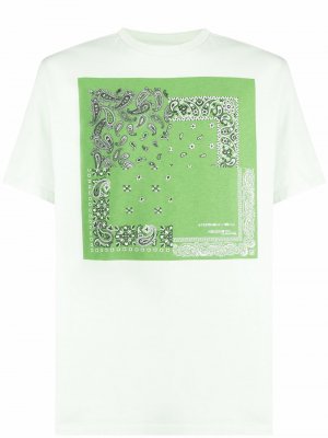 Bandana-print organic cotton T-shirt Kenzo. Цвет: зеленый