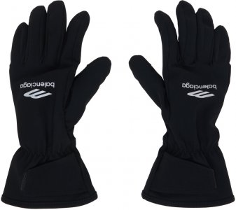 Черные лыжные перчатки GL Balenciaga