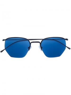 Солнцезащитные очки с затемненными линзами Smoke X Mirrors. Цвет: синий