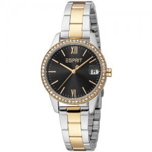 Наручные часы ES1L315M0115, черный, серебряный ESPRIT. Цвет: черный