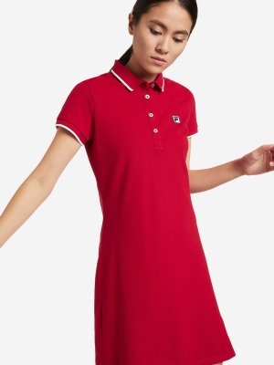 Платье женское , Красный, размер 48 FILA. Цвет: красный