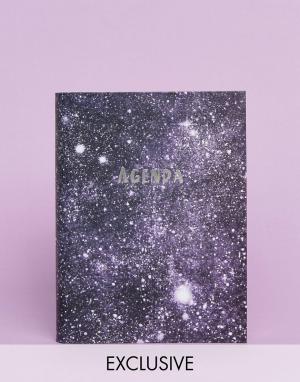 Ежедневник с принтом звездного неба на обложке эксклюзивно для Ohh Dee DEER. Цвет: мульти