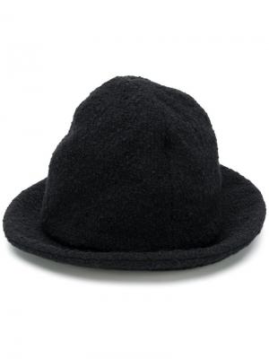 Шляпа с высокой макушкой Yohji Yamamoto. Цвет: черный