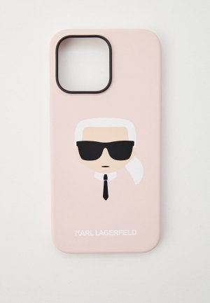 Чехол для iPhone Karl Lagerfeld 14 Pro Max, с MagSafe. Цвет: розовый