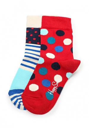 Комплект носков 2 пары Happy Socks. Цвет: разноцветный