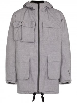 Пальто Gore Tex с карманами Byborre. Цвет: серый