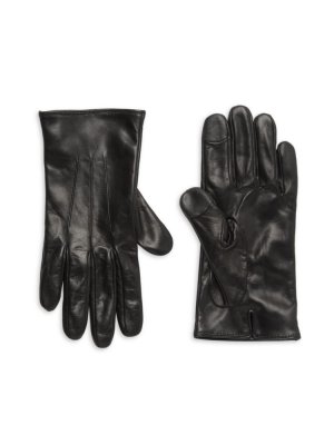 Кожаные технические перчатки , черный Portolano