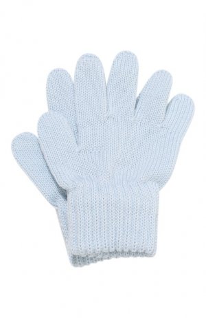 Шерстяные перчатки Catya. Цвет: голубой