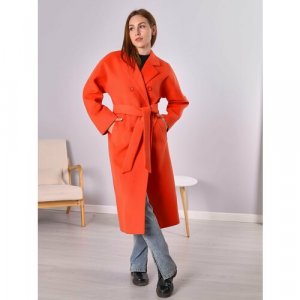 Пальто , размер 50, оранжевый Louren Wilton. Цвет: оранжевый