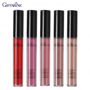 Innovia Soft Matte Liquid Lip Color, керамиды и масло ши глубоко питают губы № 01-05, 4,2 г 12117-12121 - Thai Cosmetic Giffarine