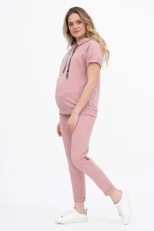 Костюм для беременных женский 0129 розовый 46 RU Magica bellezza. Цвет: розовый