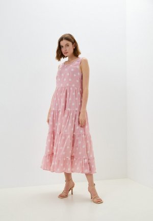 Платье Fabretti. Цвет: розовый