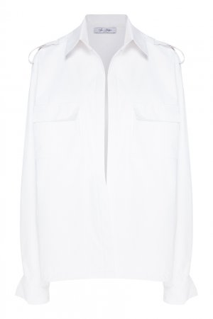 Белая рубашка с карманами Igor Gulyaev. Цвет: белый