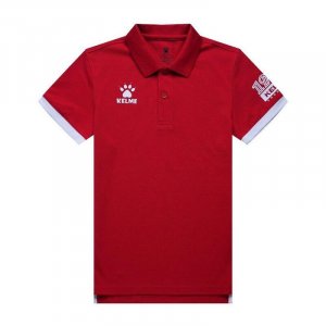 Красная рубашка-поло унисекс с короткими рукавами Classic Jr KELME, цвет rojo Kelme