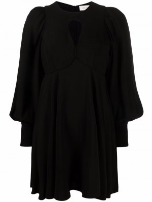 Платье мини с вырезом-капелькой ZIMMERMANN. Цвет: черный
