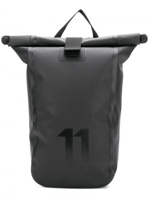 Рюкзак с клапаном заворотом 11 By Boris Bidjan Saberi. Цвет: черный