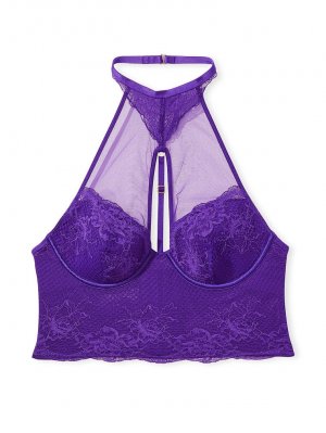 Корсет Victoria's Secret Very Sexy High-neck Lace, фиолетовый Victoria's