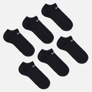 Комплект носков 6-Pack Everyday Lightweight No-Show Nike. Цвет: чёрный