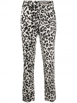 Расклешенные брюки с леопардовым принтом Luisa Cerano. Цвет: нейтральные цвета