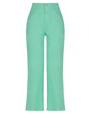 Джинсовые брюки JUCCA. Цвет: зеленый