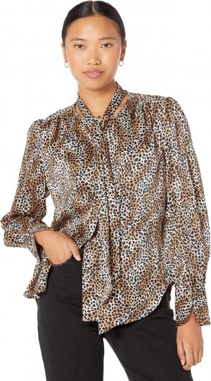 Блузка с завязками Badalle EQUIPMENT, цвет Mother-of-Pearl Multi Equipment