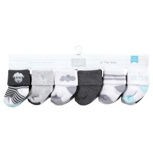 Носки унисекс из хлопка для новорожденных и махровые носки, 12 шт. Hudson Baby