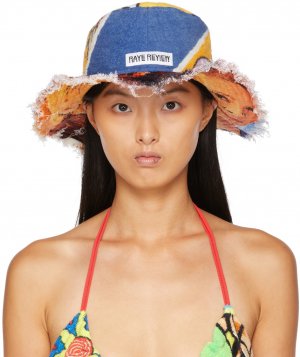 Эксклюзивная многоцветная пляжная шляпа SSENSE Hola Beach Rave Review