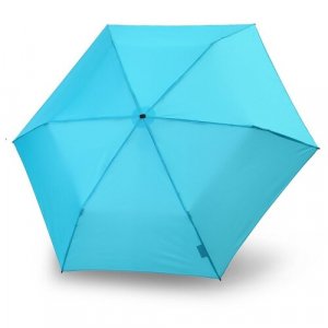 Мини-зонт , голубой Knirps. Цвет: голубой