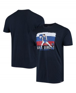 Мужская футболка с рисунком luka doncic navy dallas mavericks player '47 Brand, синий '47 Brand