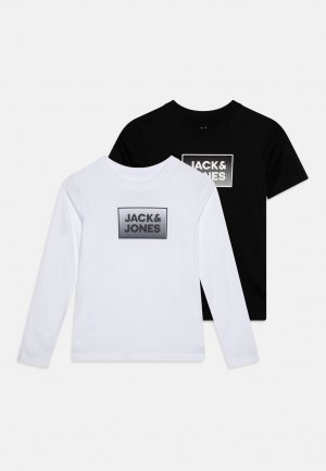 Рубашка с длинными рукавами JJSTEEL TEE SET , цвет white/black Jack & Jones Junior