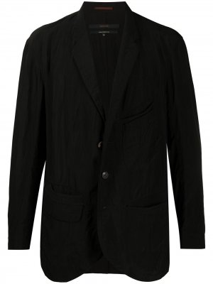 Однобортный пиджак Ziggy Chen. Цвет: черный