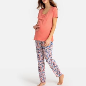 Пижама для периода беременности и грудного вскармливания LA REDOUTE MATERNITÉ. Цвет: рисунок разноцветный