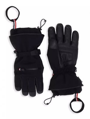 Гренобльские кожаные перчатки , черный Moncler