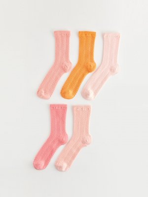 Набор из 5 женских носков с выкройкой LC WAIKIKI
