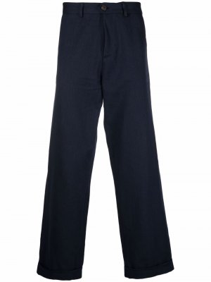Широкие брюки с подворотами Société Anonyme. Цвет: синий