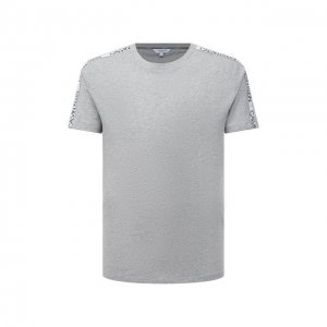 Хлопковая футболка Calvin Klein. Цвет: серый