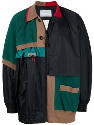 Куртка-рубашка в стиле колор-блок Kolor. Цвет: черный